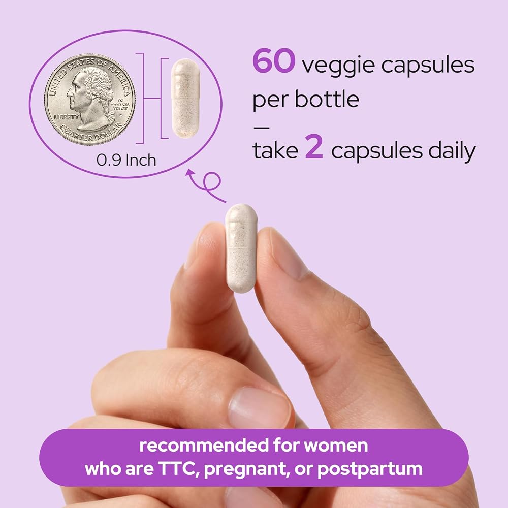 Premom Prenatal Vitamins Multivitamin with Methylfolate & Choline - 60 Capsules - image 7