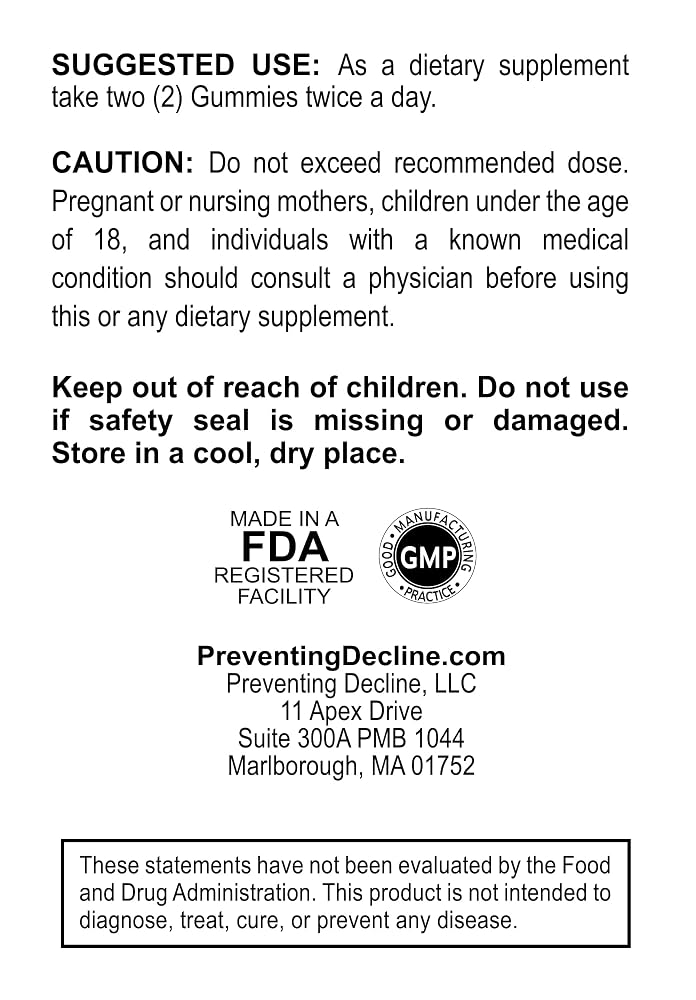 PREVENTING DECLINE SilentEar Sleep Support Gummies - 120 Count - image 2
