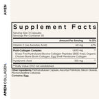 Amen Multi Collagen Peptides Supplement with Hyaluronic Acid - 90 Capsules - image 2