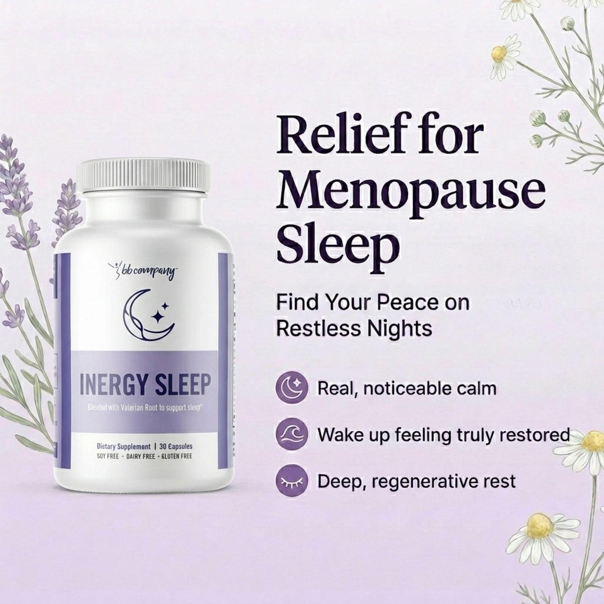 BB Company inergySLEEP Natural Sleep Supplement - 30 Capsules - image 3
