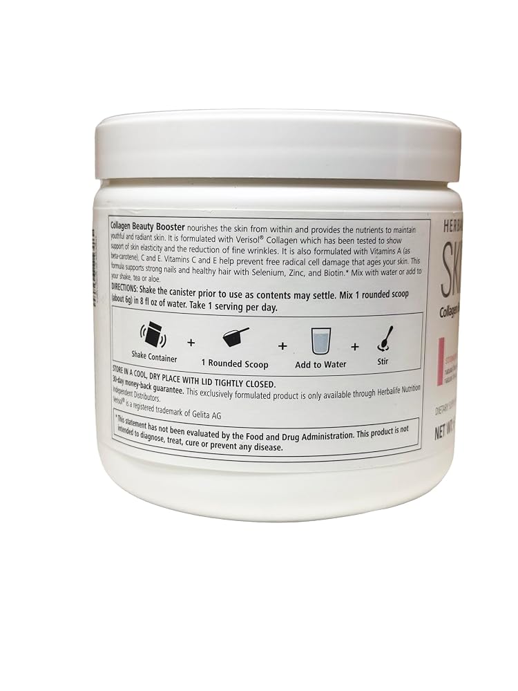 Herbalife Colágeno Potenciador de Belleza SKIN Strawberry Lemonade - 6.03 Oz - image 3