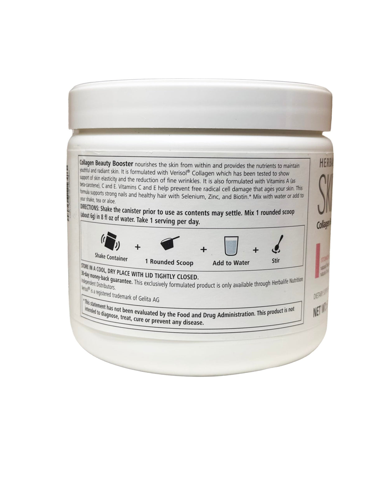 Herbalife Colágeno Potenciador de Belleza SKIN Strawberry Lemonade - 6.03 Oz - image 3