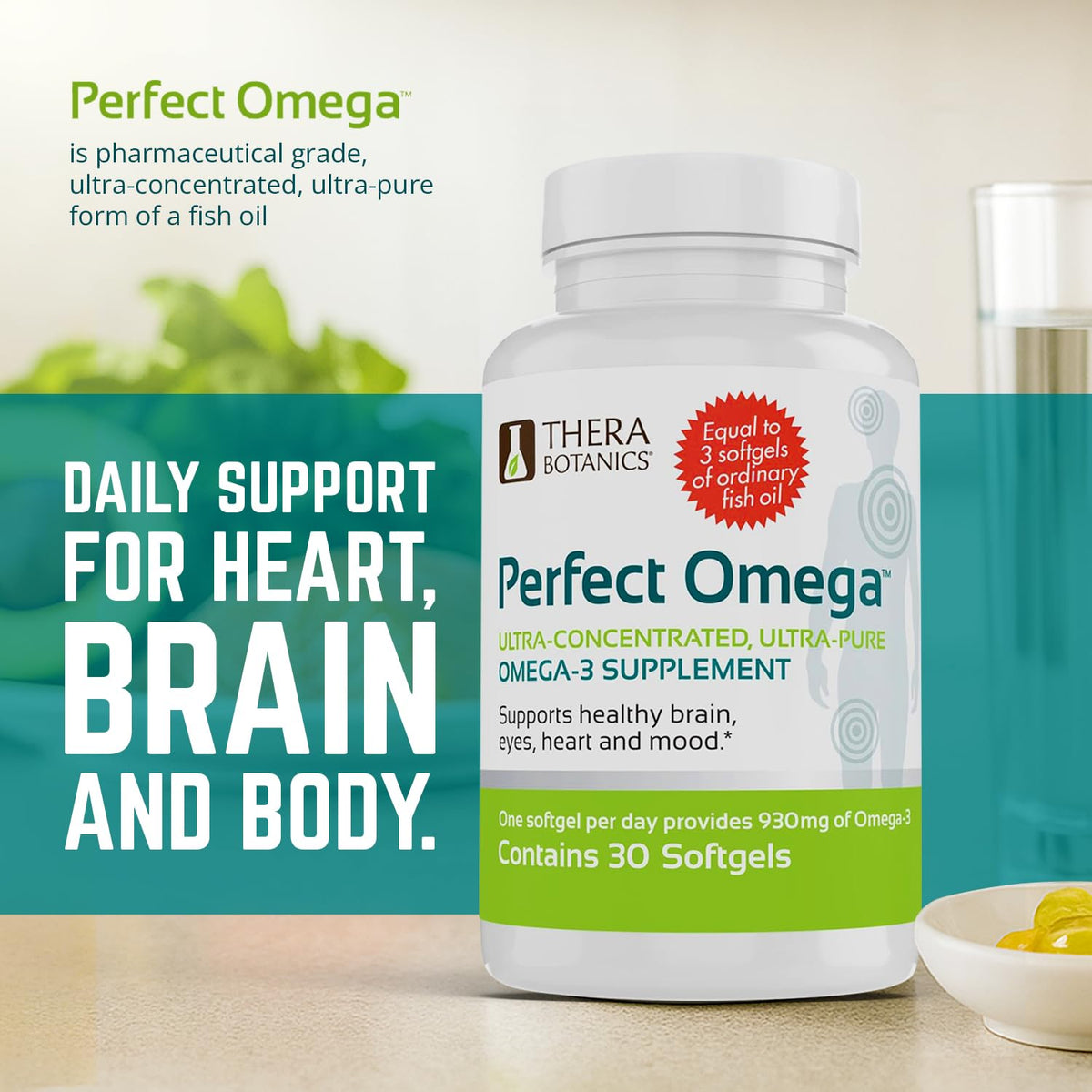 Therabotanics Perfect Omega 3 Wild Alaskan Fish Oil