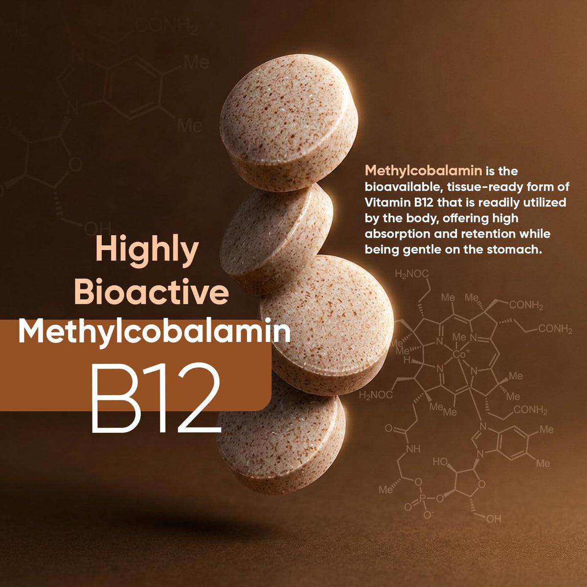 WeightWorld Vitamin B12 Methylcobalamin 1000mcg - 450 Tablets - image 4
