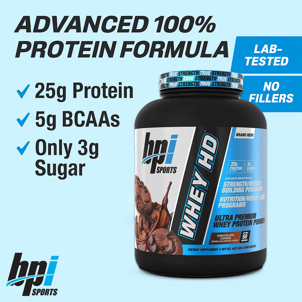 BPI Sports Whey Hd Ultra Premium Protein Powder