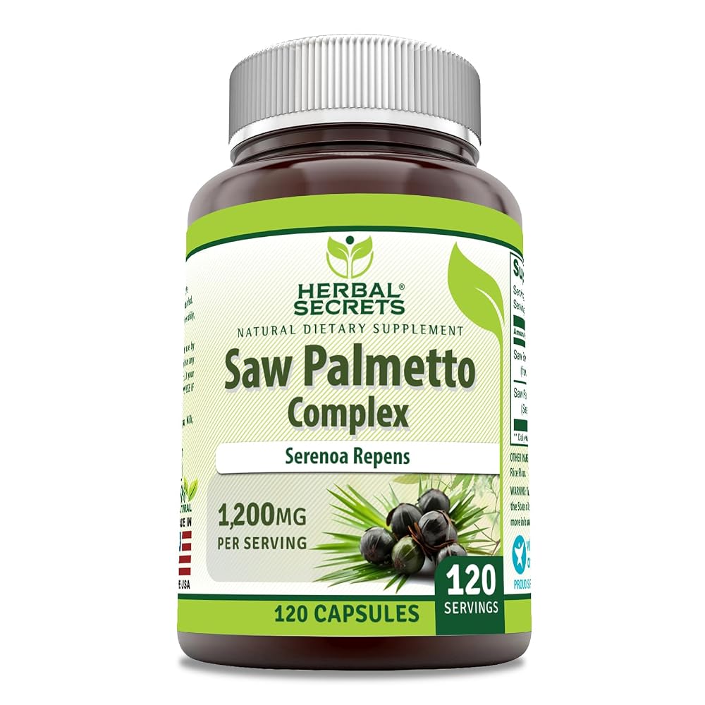 Herbal Secrets Saw Palmetto Complex 1200 mg - 120 Capsules