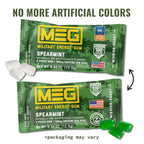 MEG Military Energy Gum Spearmint 100mg Caffeine - 24 Pack - image 3