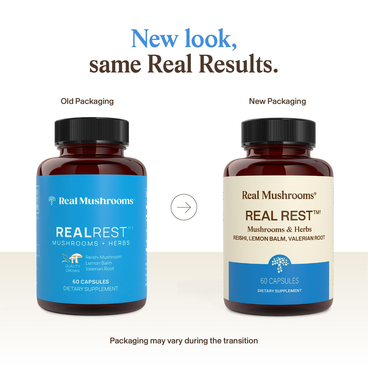 Real Mushrooms RealRest Capsules for Calm and Mindfulness - 60ct - image 2