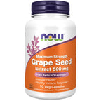 NOW Grape Seed Extract Maximum Strength 500 mg - 90 Vegetarian Capsules