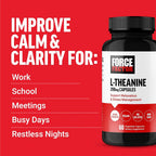 Force Factor L-Theanine 200mg Stress Relief - 60 Capsules - image 5