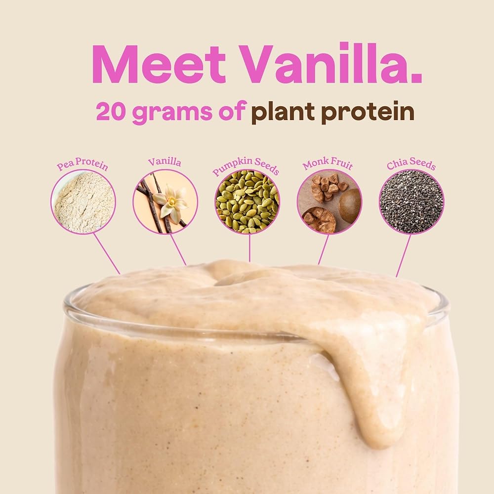 Blender Bombs Plant Protein Powder Vanilla 21g - 20 Servings - image 2