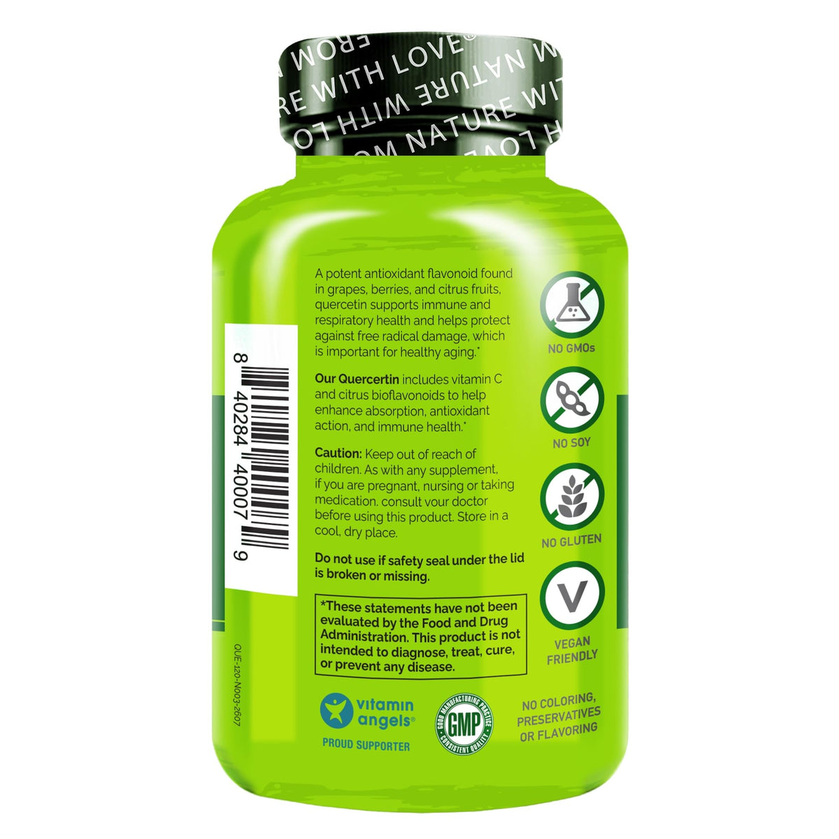 NATURELO Quercetin Citrus Bioflavonoid Complex - 120 Vegetarian Capsules - image 2