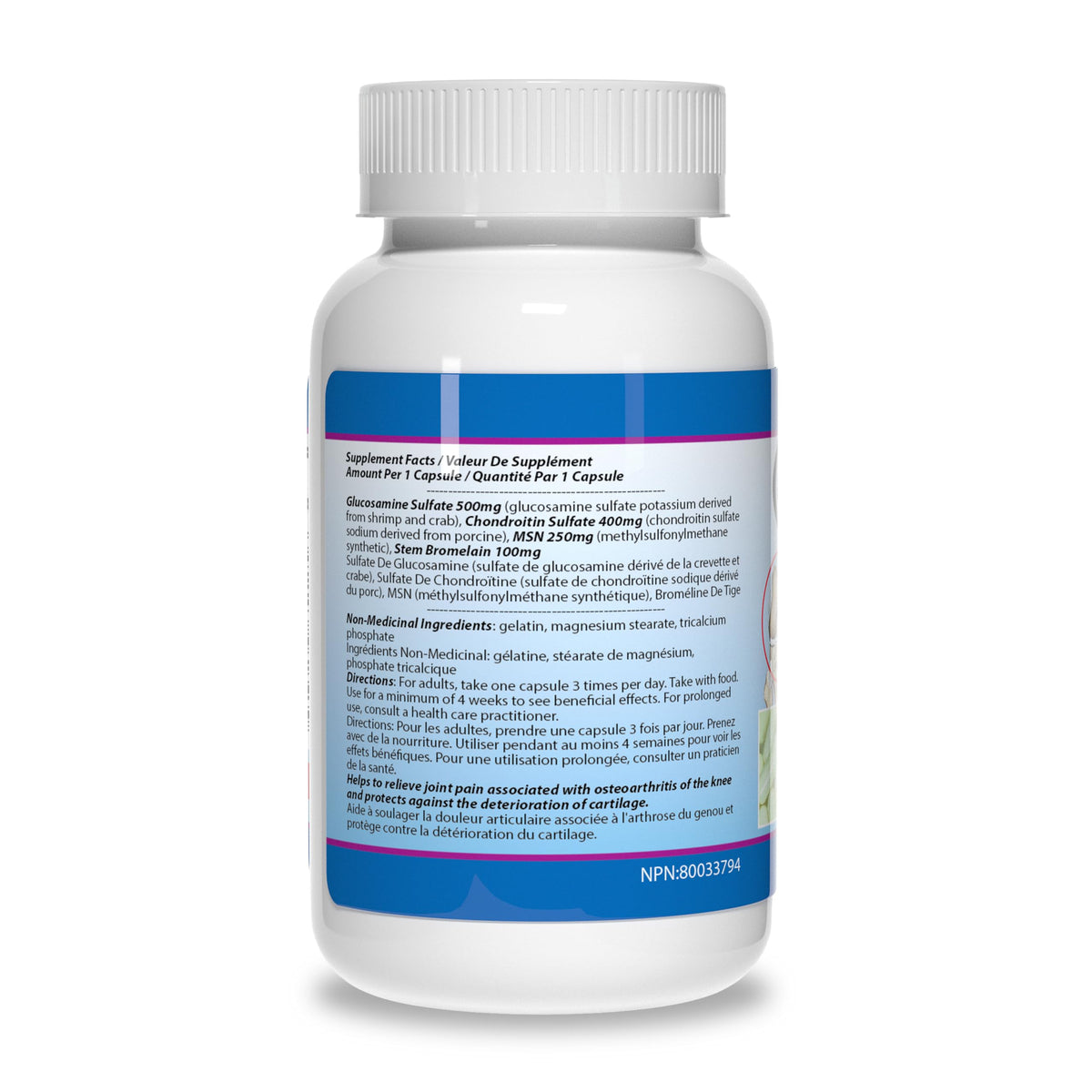 Total Natural 4-in-1 Glucosamine Sulfate Joint Support - 150 Capsules - image 2