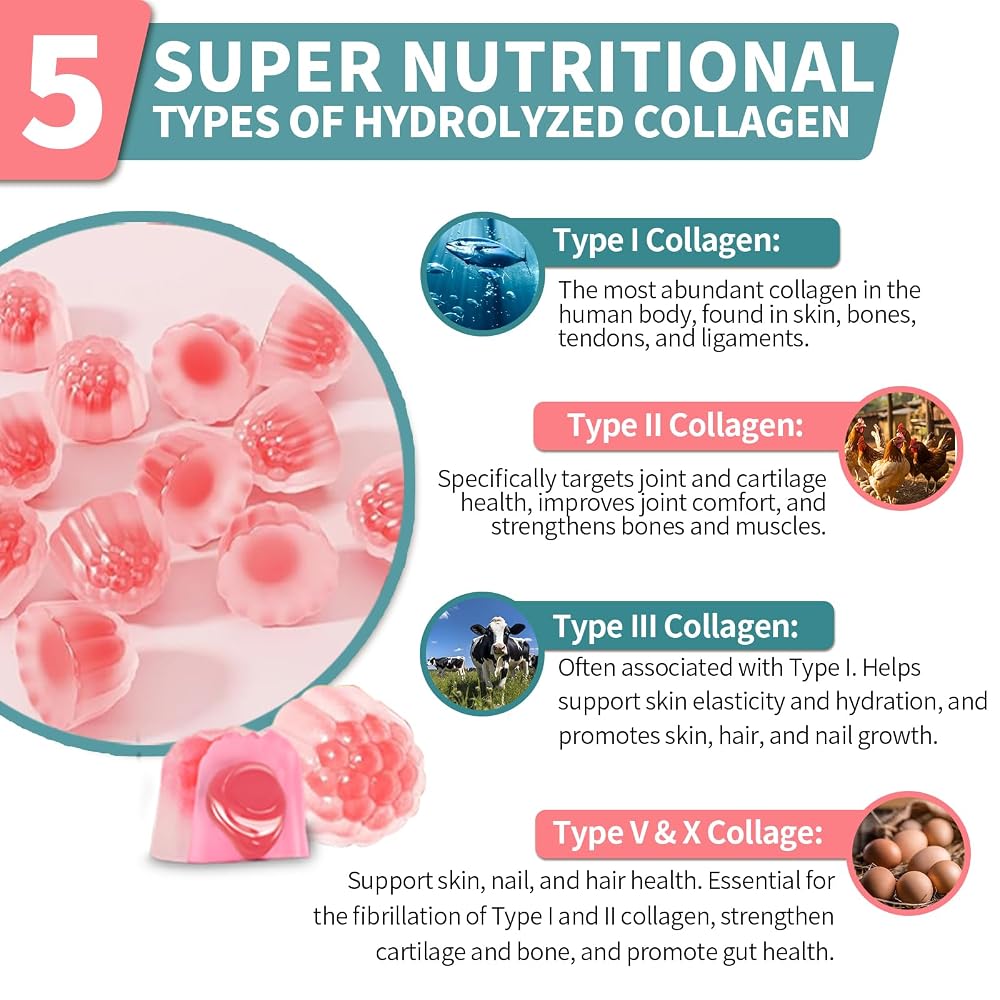 4 BIRDIES GOLF Collagen Gummies for Women Sugar Free