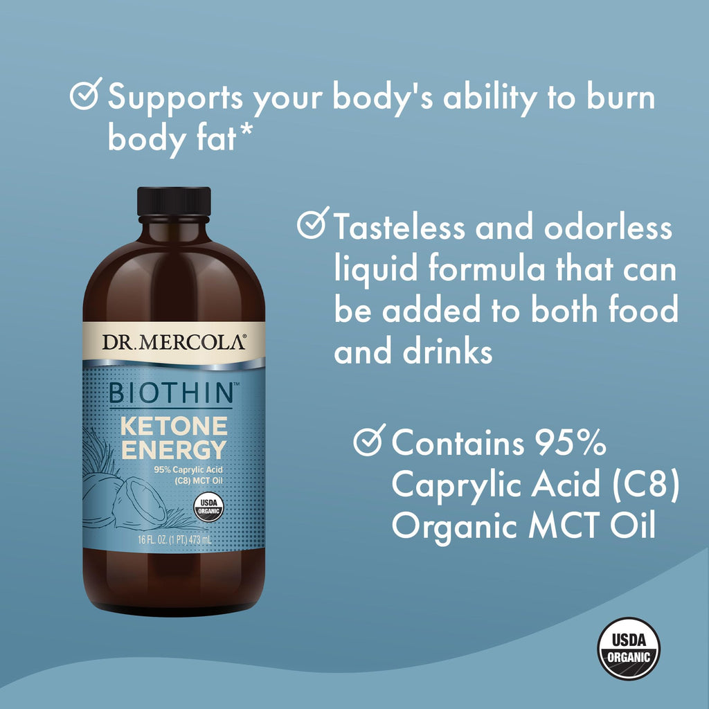 Dr. Mercola Biothin Ketone Energy MCT Oil - 16 fl oz - image 4