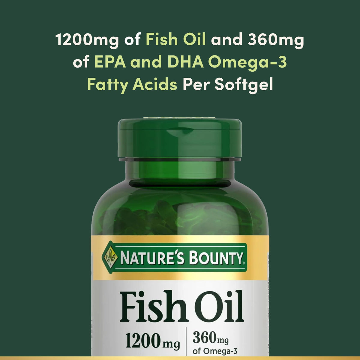 Nature's Bounty Fish Oil Omega 3 Supplements - Supports Heart Health