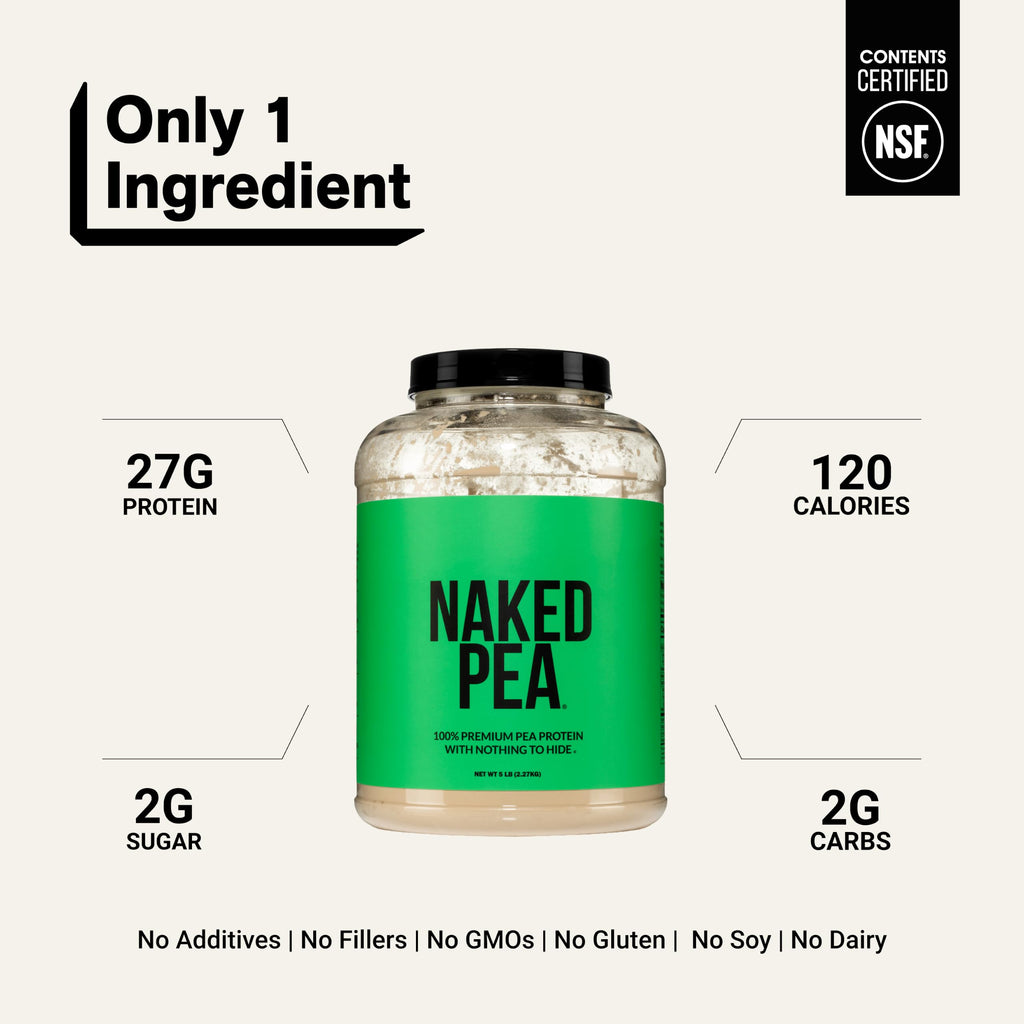 NAKED Pea 100% Pea Protein Powder - 5 LB - image 3