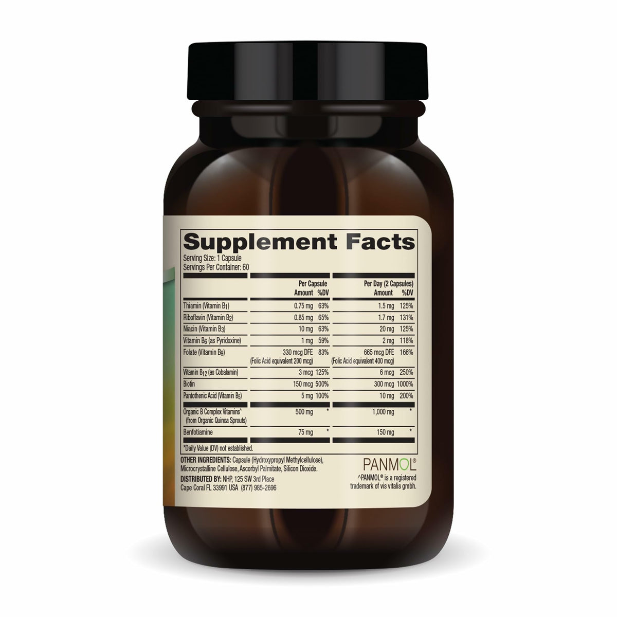 Dr. Mercola Vitamin B Complex with Benfotiamine - 60 Capsules - image 2
