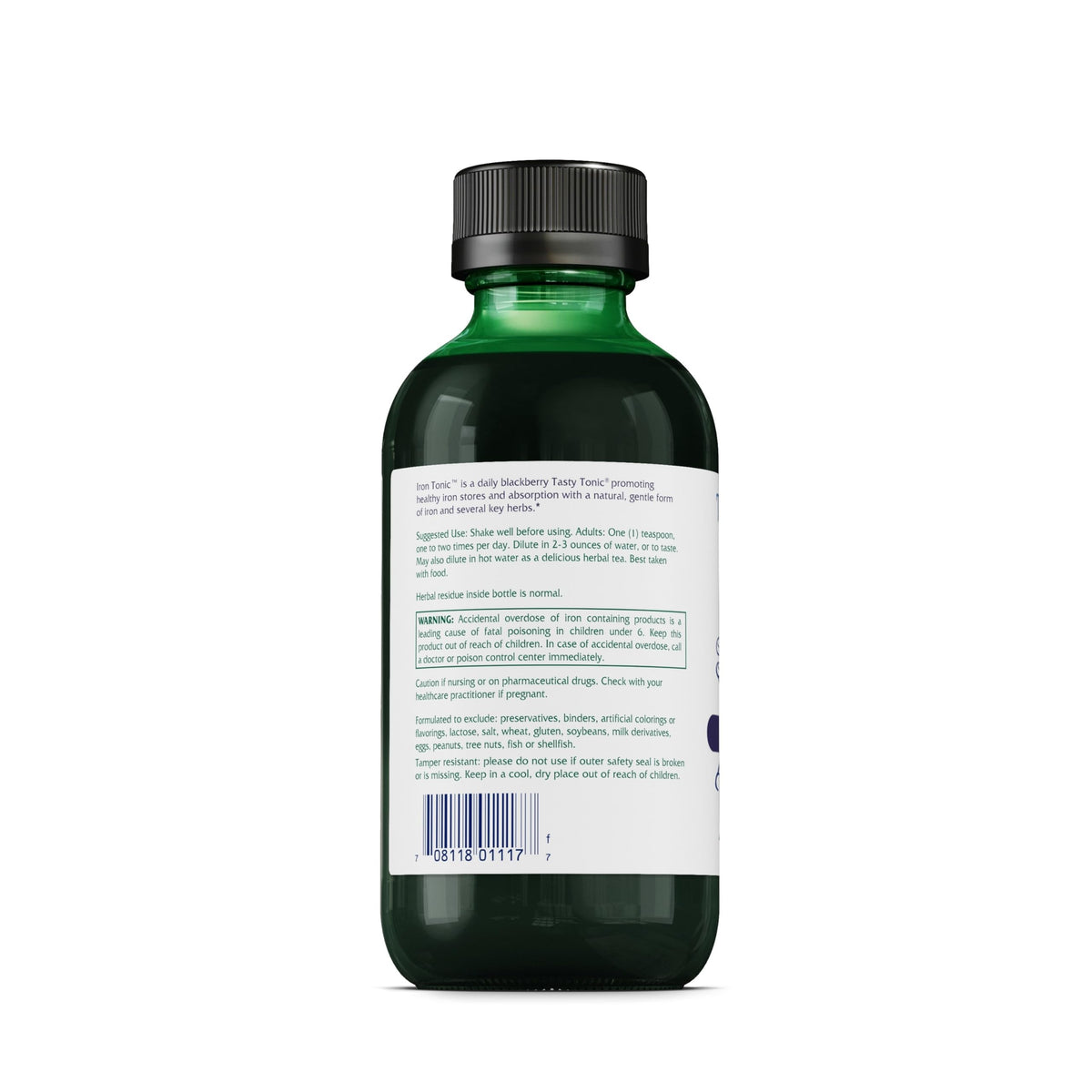 Vitanica Iron Tonic, Liquid Iron Bisglycinate, Vegan