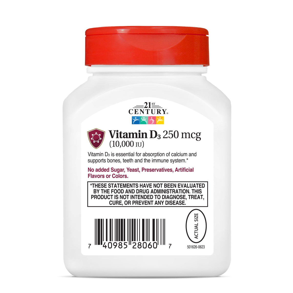 21st Century Vitamin D3 10,000 IU Rapid Release Softgels - 110 Count - image 6
