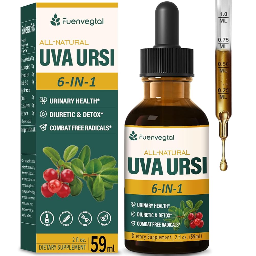 Fuenvegtal Uva Ursi Bearberry Natural Diuretic Drops - 2 Ounce