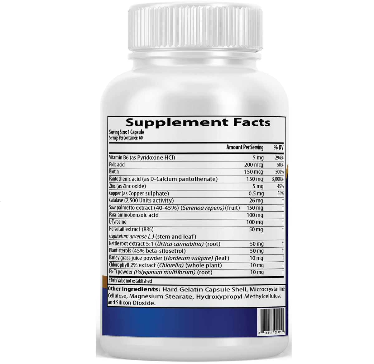 Pacific Nature's DHT Blocker Hair Growth Supplement - 60 Capsules - image 5