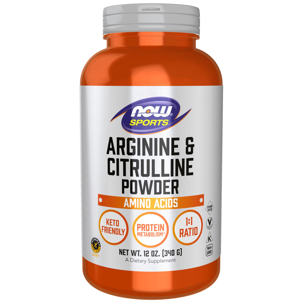 NOW Sports Arginine & Citrulline Powder 1:1 Ratio - 12 oz