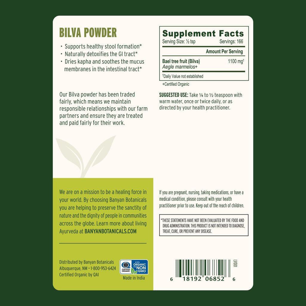 Banyan Botanicals Organic Bilva Powder for Digestion - ½ lb - image 3