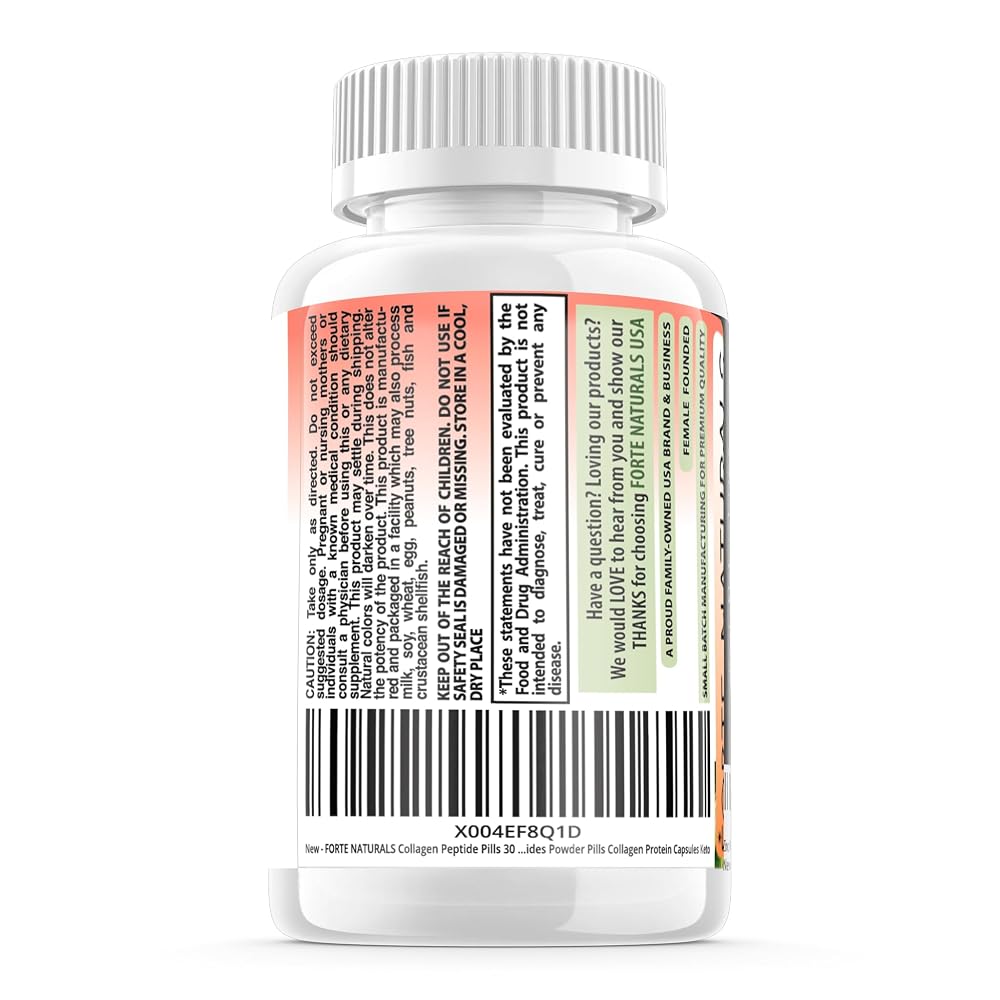 FORTE NATURALS Collagen Peptide Capsules - 30 Tablets - image 3