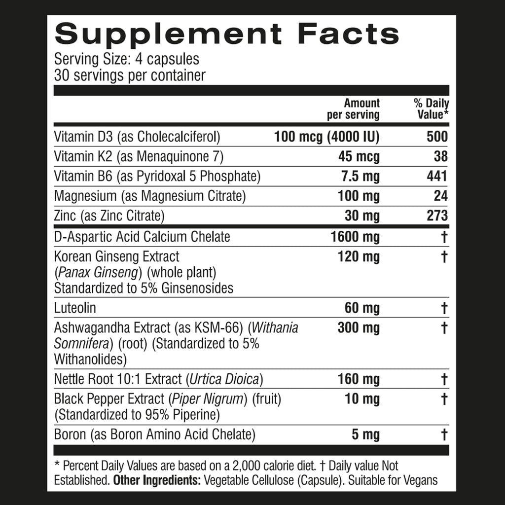PRIME MALE Vitality Testosterone Booster for Men - 120 Capsules - image 8