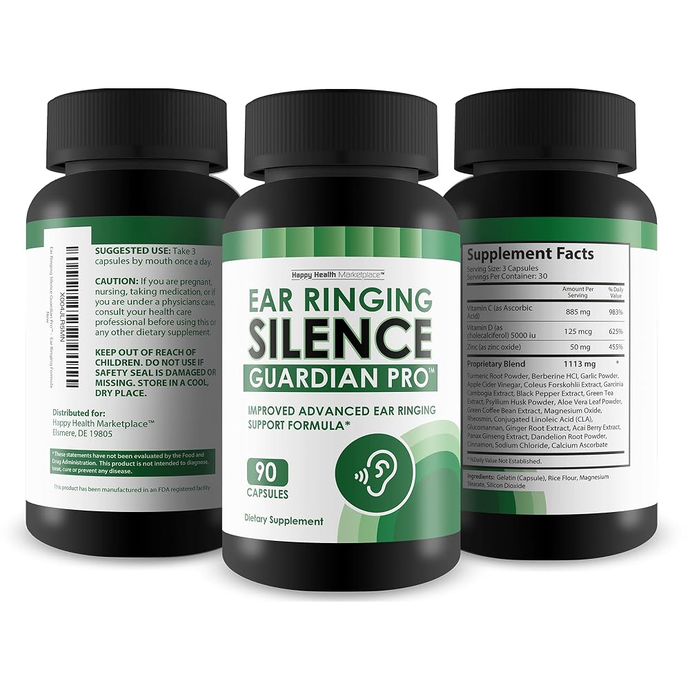 Happy Health Marketplace Ear Ringing Silence Guardian Pro - 90 Capsules - image 4