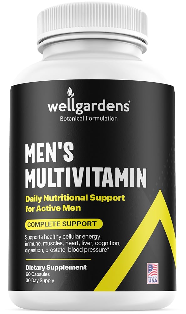 Wellgardens Mens Daily Multivitamin with Saw Palmetto - 60 Capsules