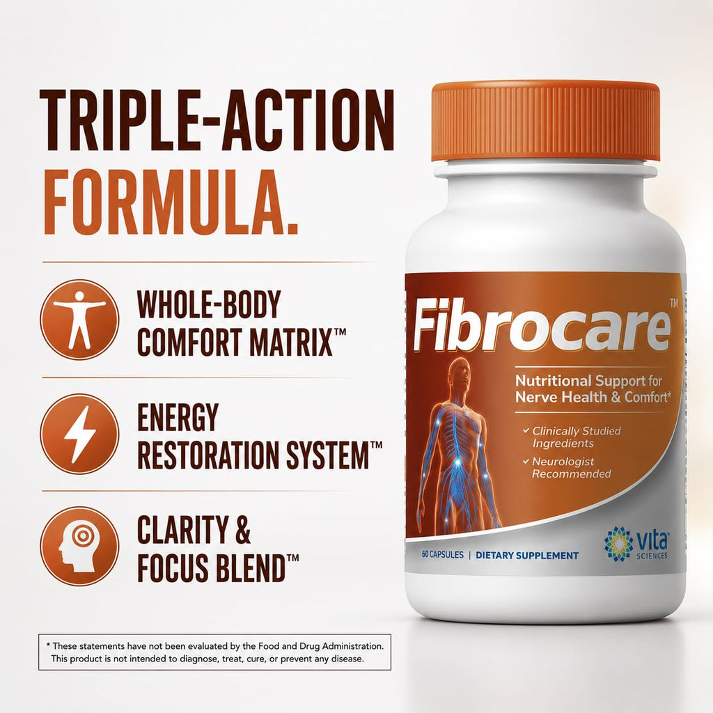 Vita Sciences FibroCare Daily Nerve Support Supplement - 60 Capsules - image 4