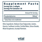 Vital Nutrients Phosphatidylserine Brain Support - 60 Softgels - image 2