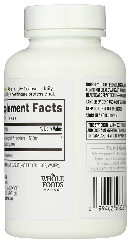 365 by Whole Foods Market Reishi Mushroom - 90 Capsules - image 3