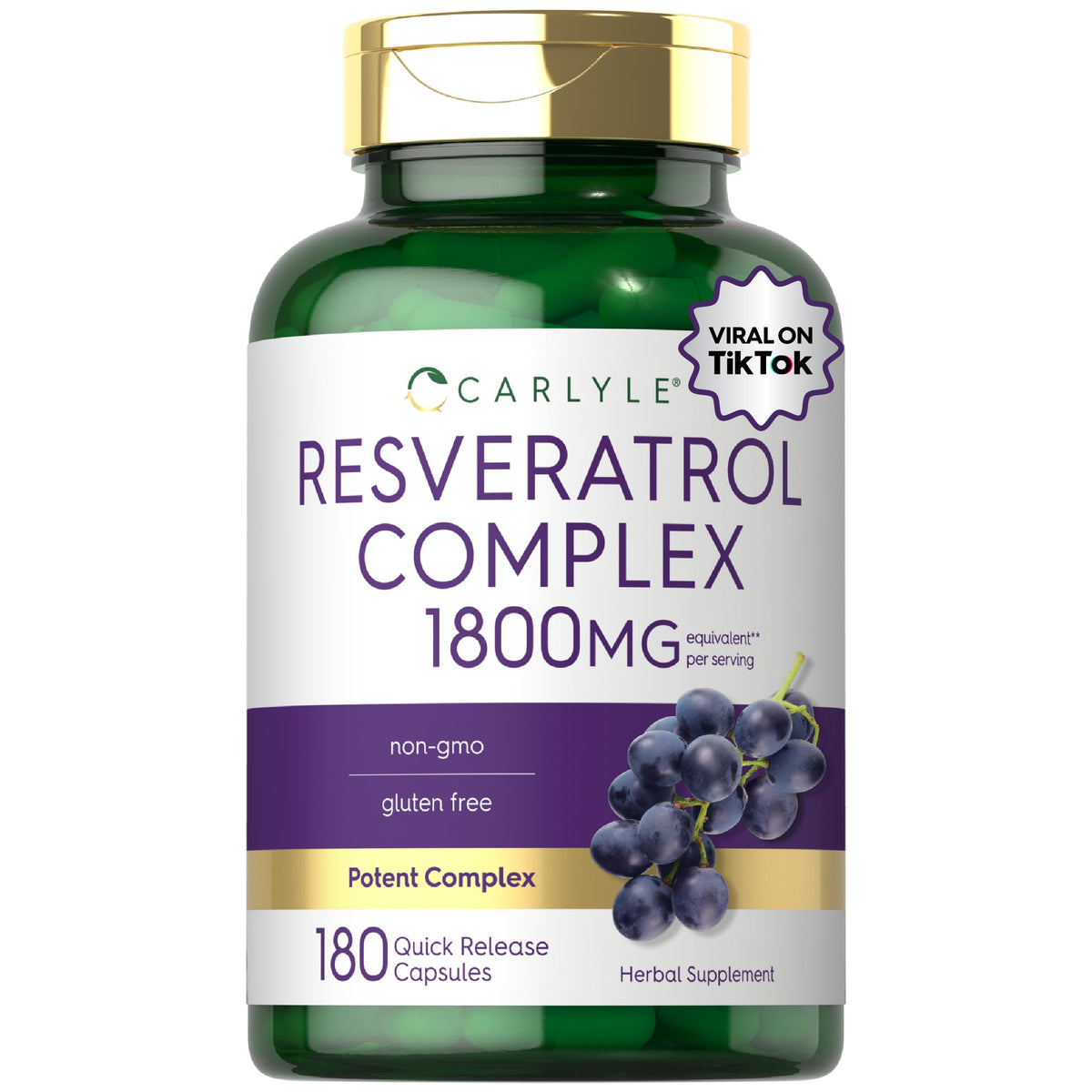 Carlyle Resveratrol Complex - 180 Capsules