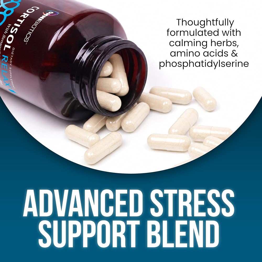 OmniBiotics Cortisol Supplement for Relaxation & Calm - 60 Vegan Capsules - image 3