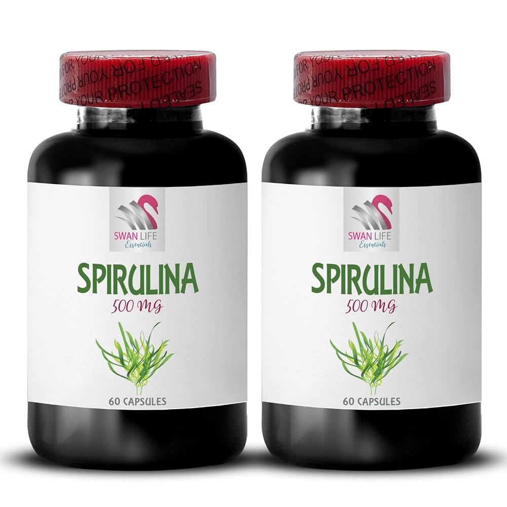 Swan Life Essentials Spirulina Chlorella Capsules 500mg - 60 Count - image 2