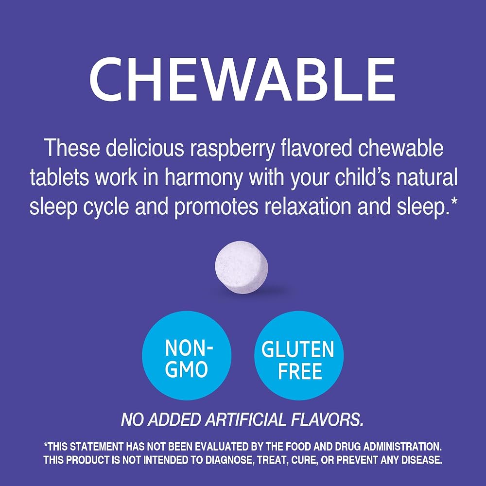 21st Century Zoo Friends Kids Melatonin Chewable, Raspberry - 60 Tablets - image 3