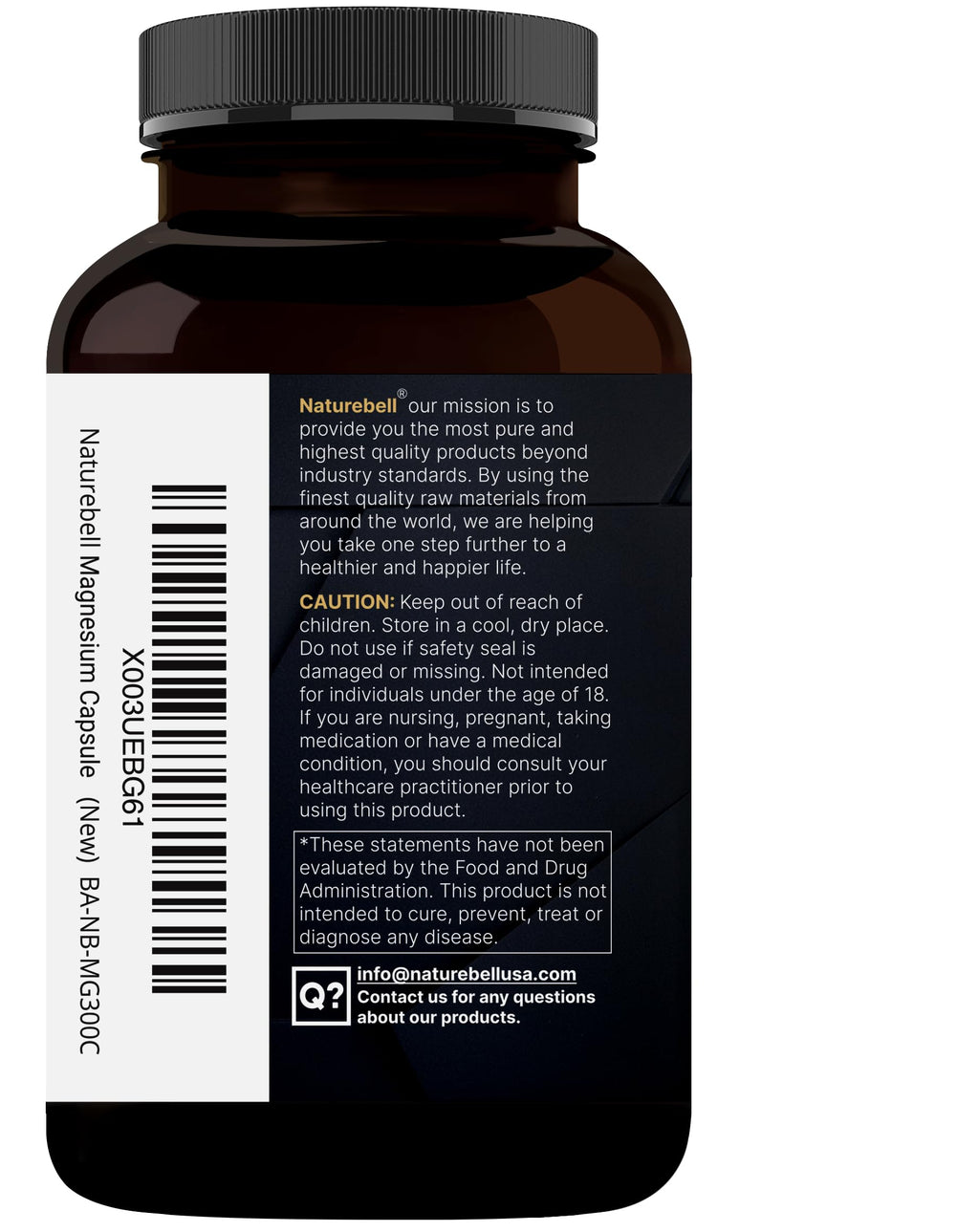 NatureBell Magnesium Complex 400mg - 300 Capsules - image 8