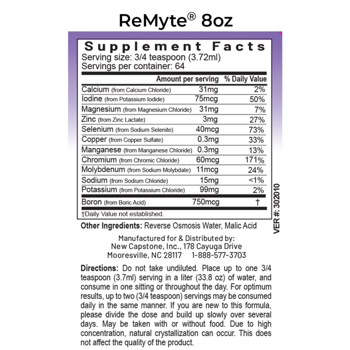 RnA ReSet - ReMyte Electrolyte Mineral Solution