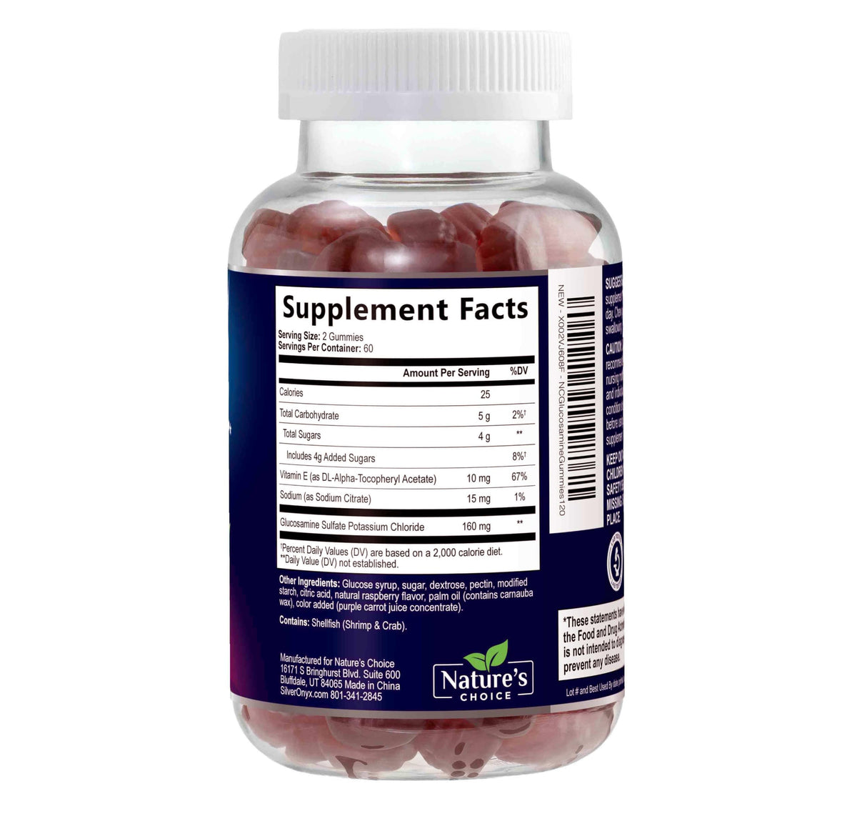 Nature's Choice Joint Support Gummies - Extra Strength Glucosamine