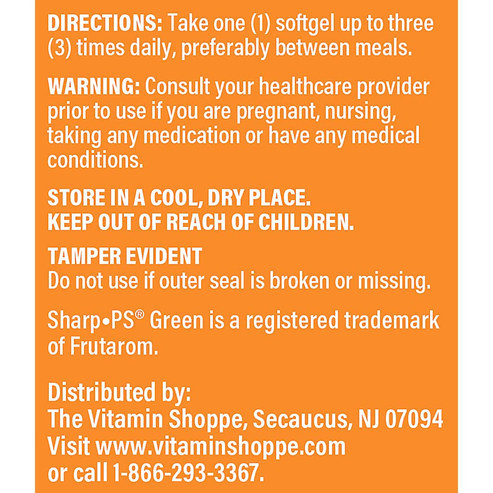 The Vitamin Shoppe Sunflower Phosphatidylserine 100 mg - 30 Softgels - image 3