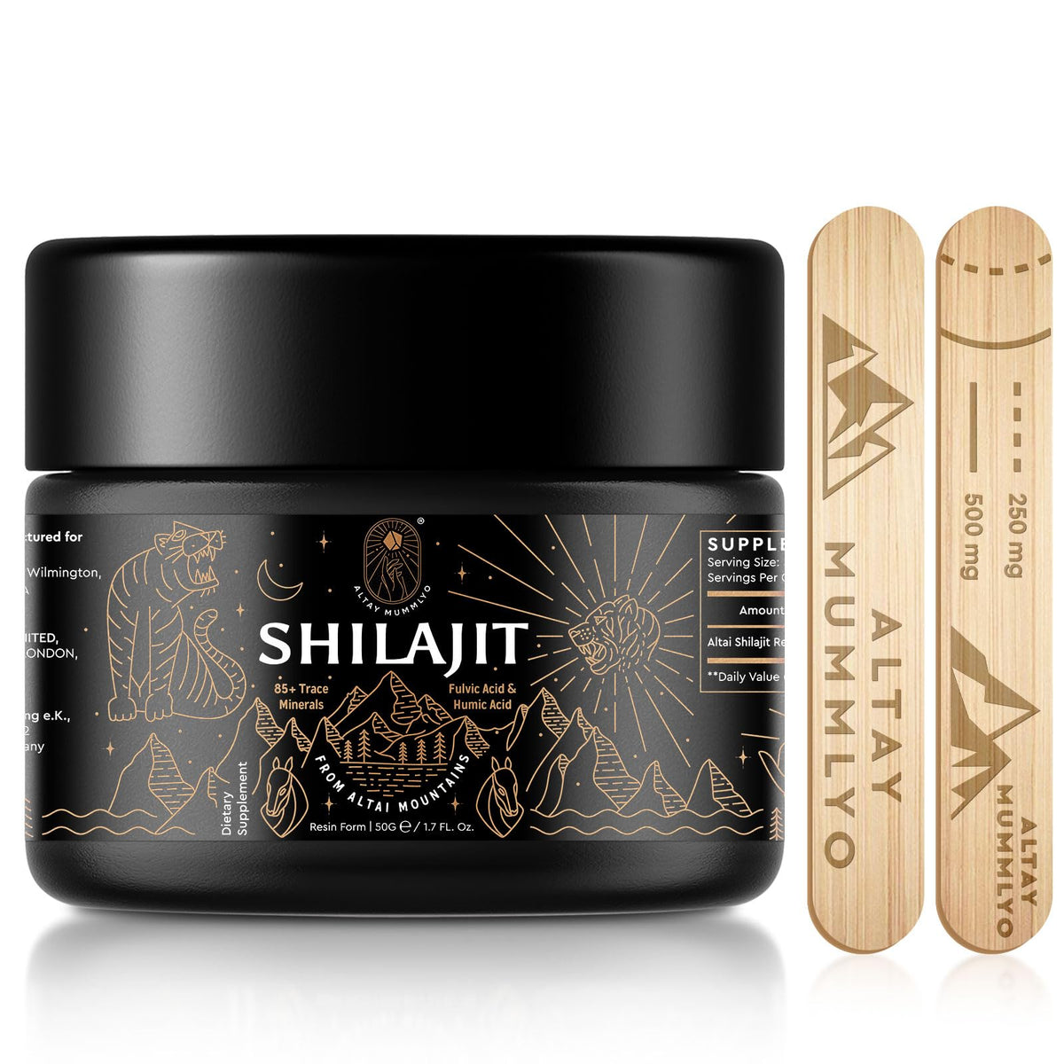 ALTAY MUMMIYO Shilajit Resin with Fulvic Acid & Trace Minerals