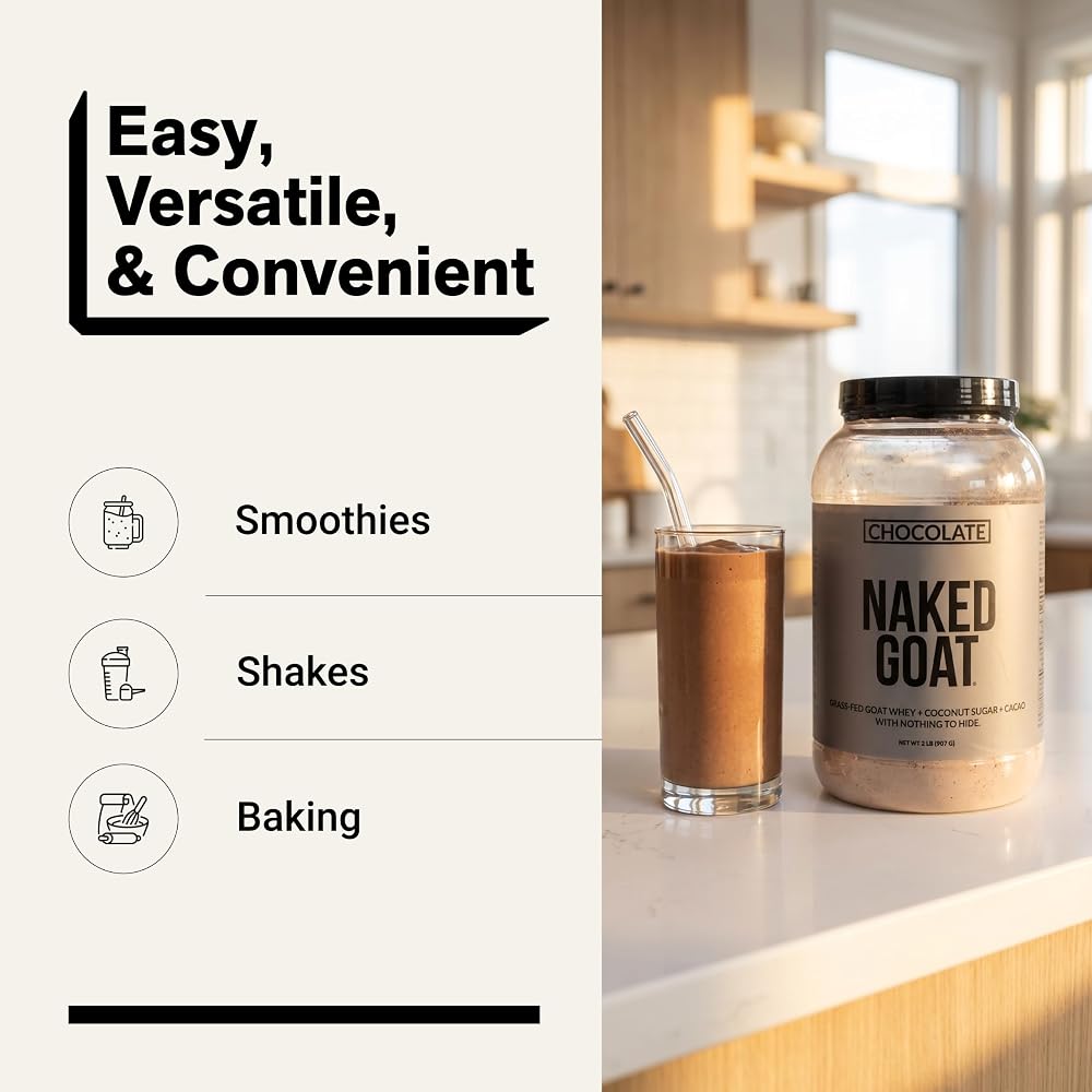 NAKED Goat Chocolate Protein Powder - 25 Servings - image 7