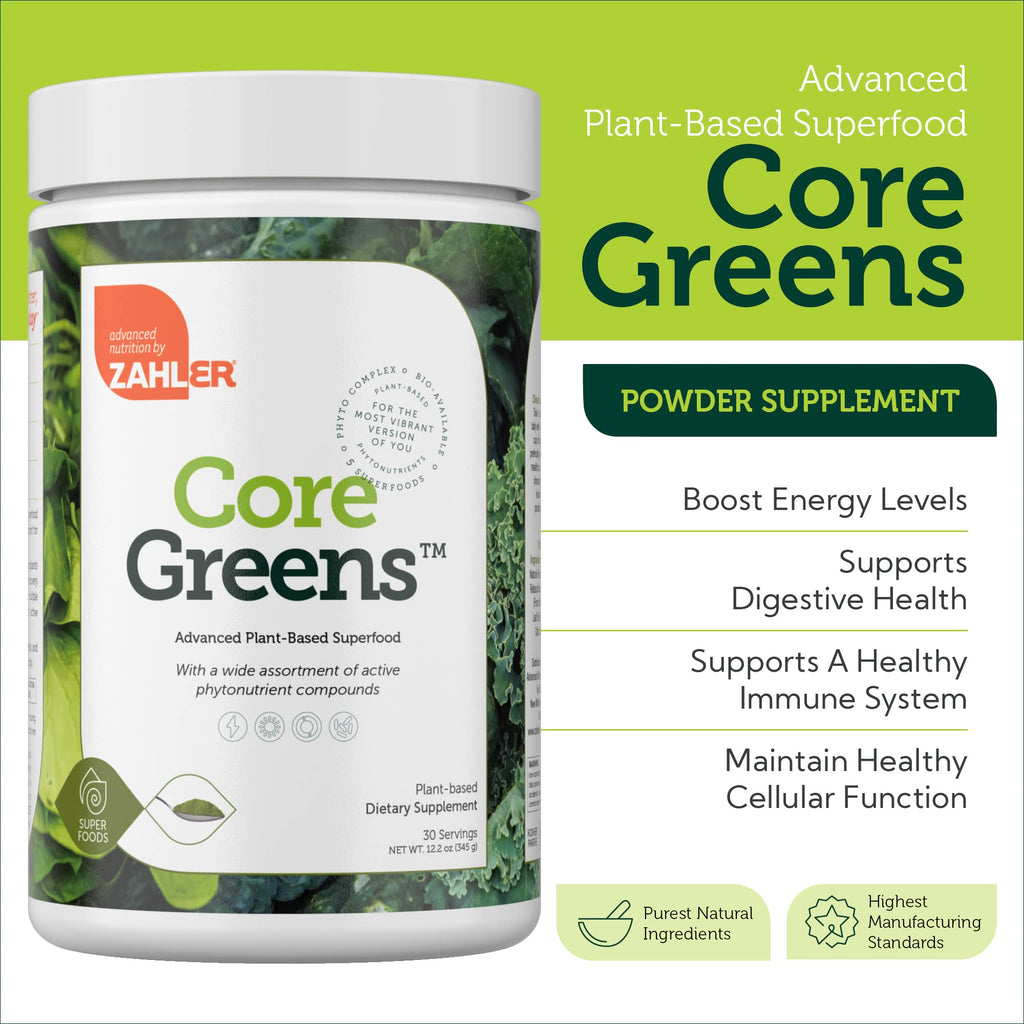 Zahler Core Greens Powder Superfood Mix - 12.2 oz - image 3