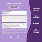 Natrol Sleep + Restore Calming Drink Mix with Magnesium Glycinate