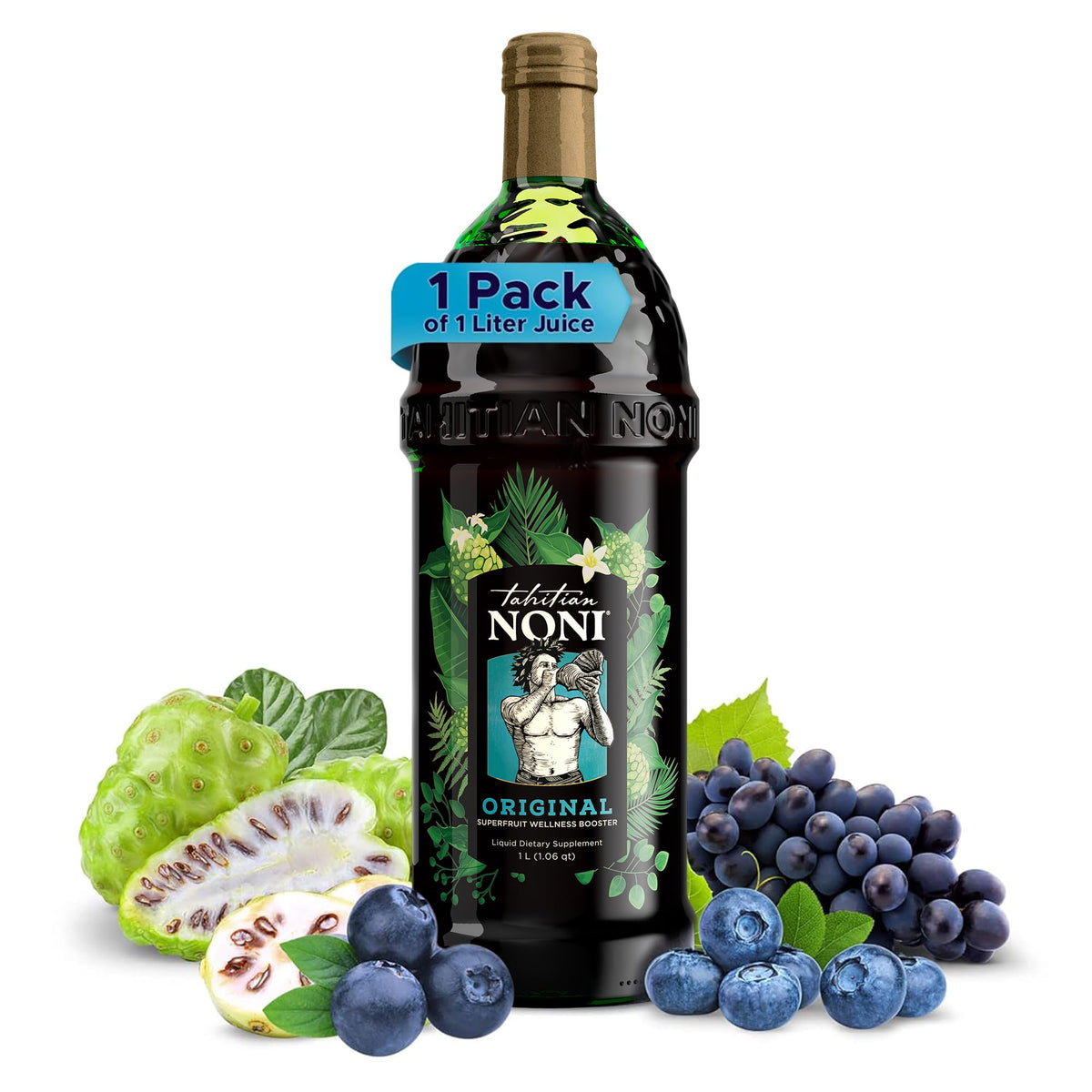 Tahitian Noni Juice by Morinda Pure Noni Fruit Juice - 1L