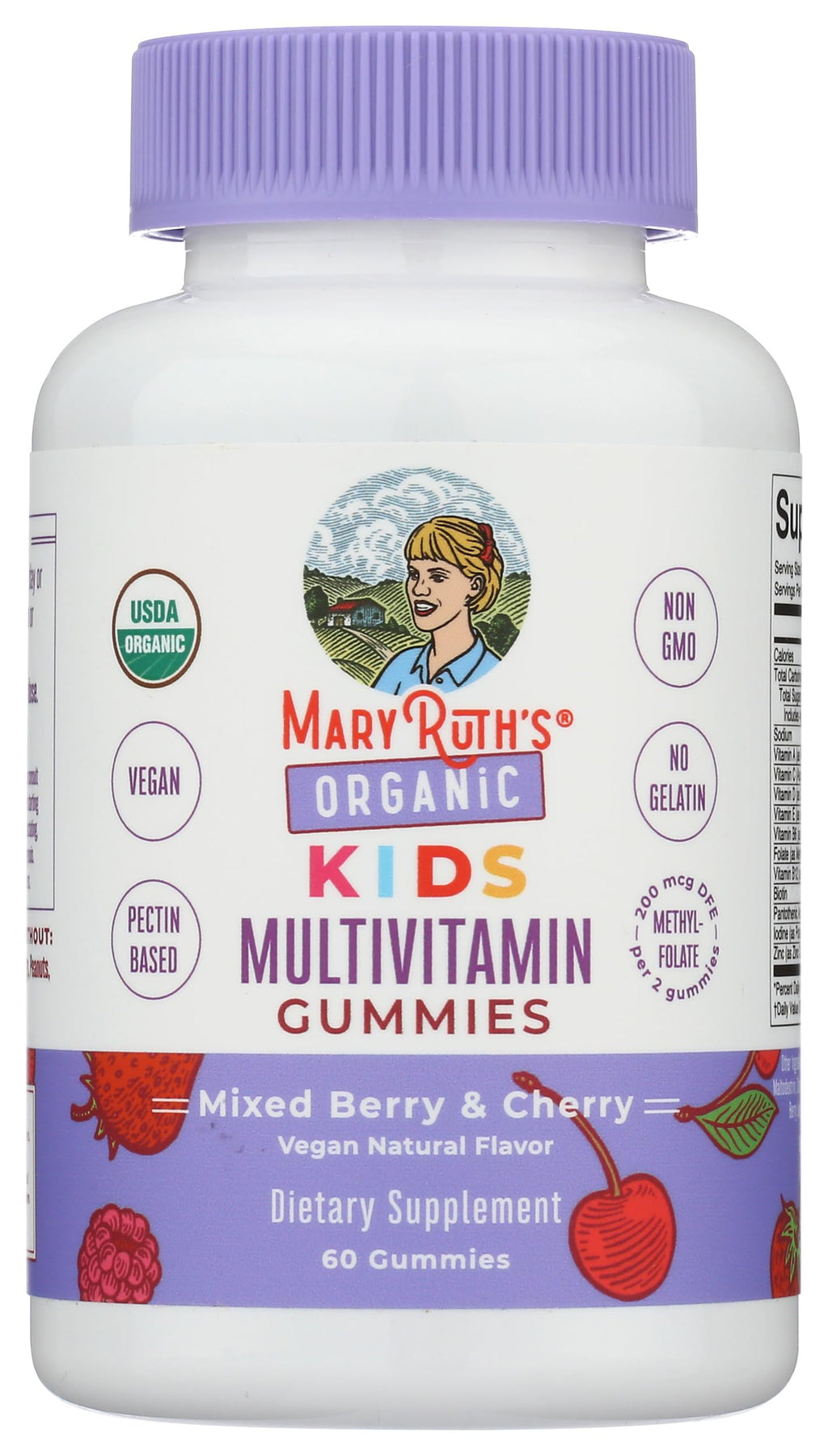 MARYRUTH'S USDA Organic Kids Multivitamin Gummies Ages 4+ - 60 Count - image 4