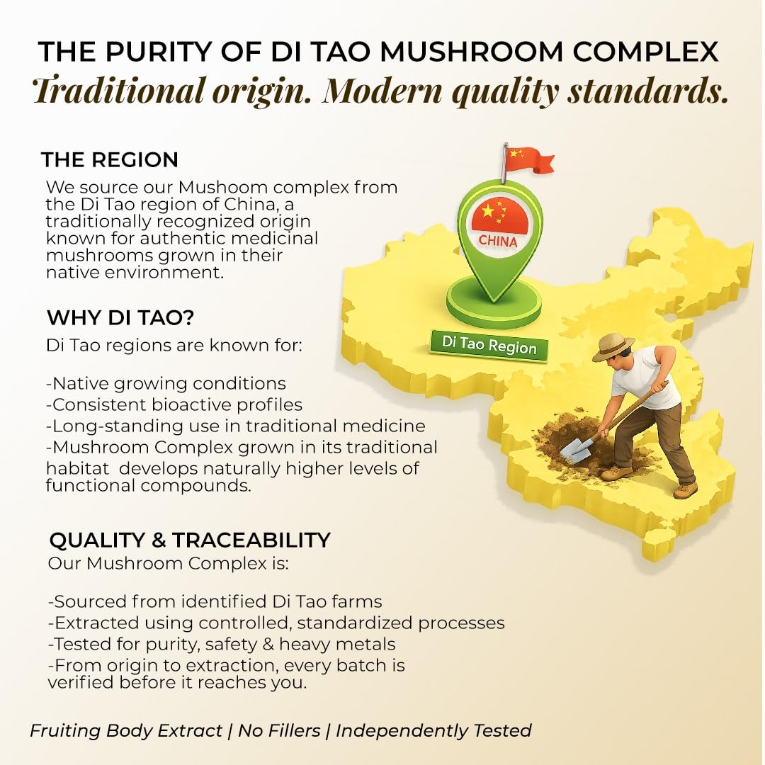 Rooted Active Naturals Mushroom Complex - 60 Vegetarian Capsules - image 8
